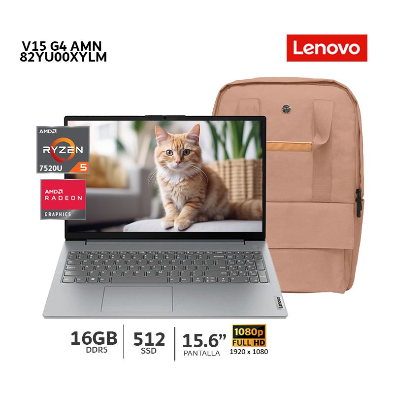 Lenovo V15 G4 AMN Ryzen 5 7520U 15.6" 16GB 512 SSD Wind 82YU00XYLM